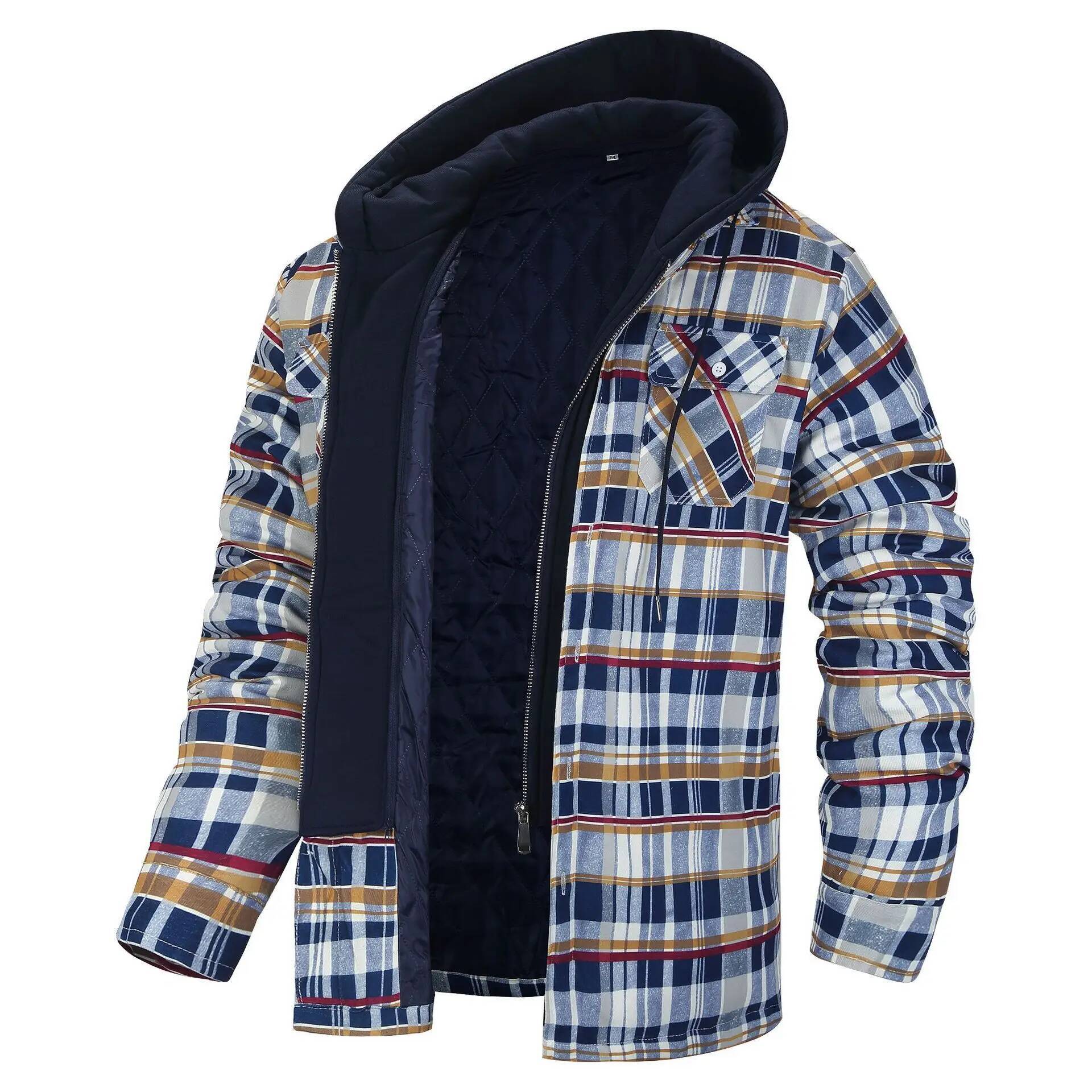 Flannel Plaid Shirt Heavy Weight - Winter Flannel Plaid Jacket Men Casual