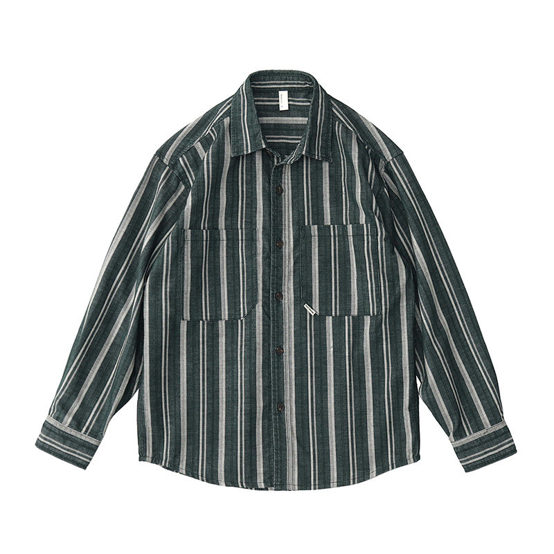 Men Japanese Vintage Artistic  - đánh giá và giá Corduroy Button Up Shirt Men