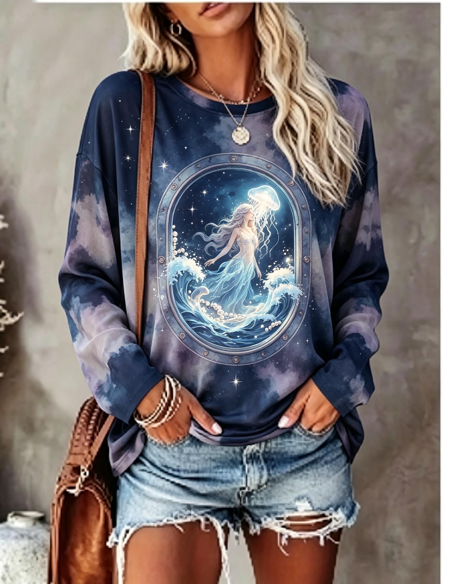 Women Long Sleeve T Shirt Merm - đánh giá và giá T-Shirts