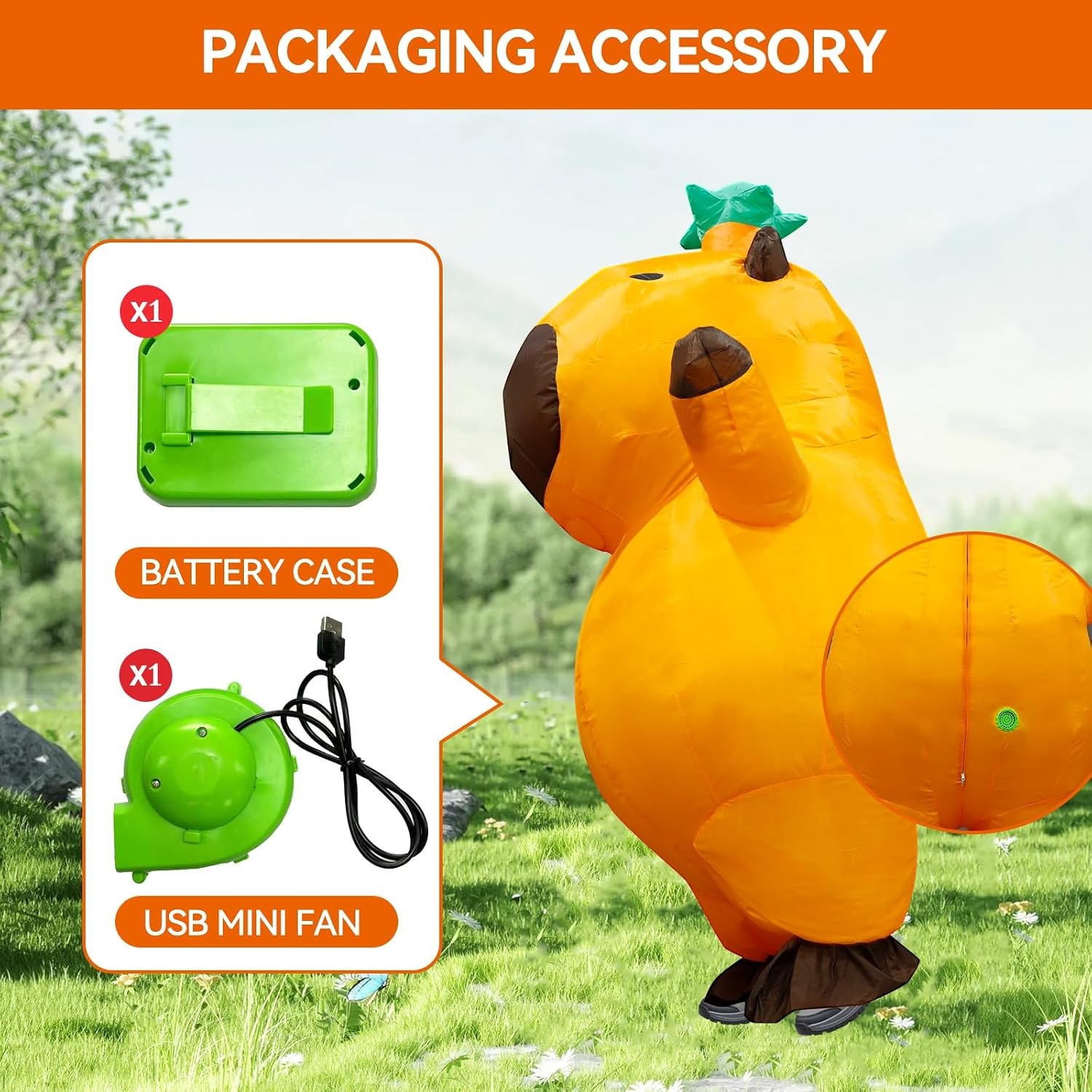 Capybara Inflatable Costume Ad - đánh giá và giá Suits