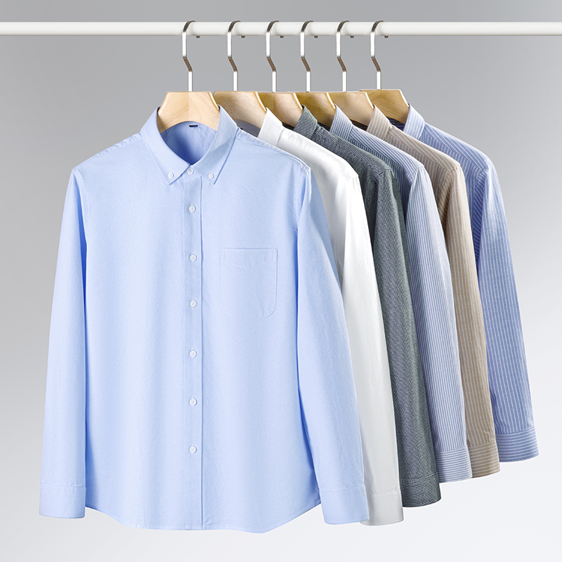 Spring New Men Oxford Shirt Lo - đánh giá và giá Oxford Cotton Casual Shirt Business