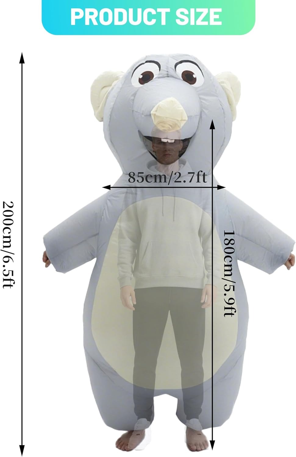 Inflatable Mouse Costume for A - đánh giá và giá Suits